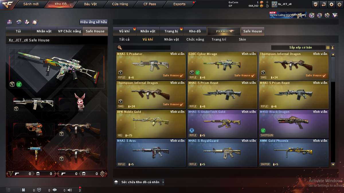 shop acc cf uy tin gia re